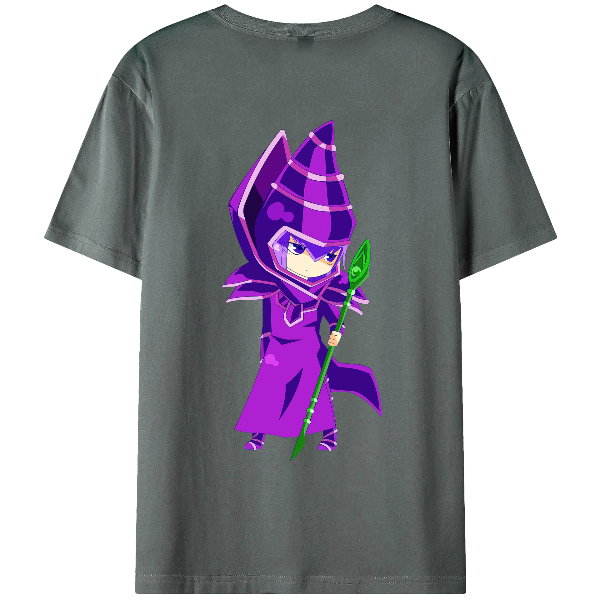 （画像用） 遊☆戯☆王 Yu-Gi-Oh! 綿100％ メンズ半袖Tシャツ（バックプリント） 通気性